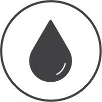 Le z uporabo vode ikona